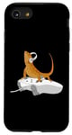 Coque pour iPhone SE (2020) / 7 / 8 Beardie Reptiles Gamers - Dragon barbu jouant au jeu vidéo