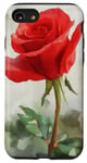 Coque pour iPhone SE (2020) / 7 / 8 Rose Aquarelle Rose Art Aquarelle Rose Floral