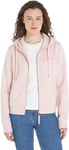 Tommy Hilfiger Women 1985 Reg Mini Corp Zip Hoodie Zip Throughs, Pink, M