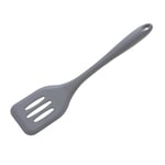 Wiltshire Silicone Slotted Turner, Flipping & Turning Tool, Fish Slice, Cooking & Serving Spatula, Heat-Resistant Utensil, Non-Stick, Non-Scratch, Pebble Grey, 29.5x6.9x1.7cm