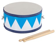 Tambour pour Enfants en Bois de Musique Joet Musical Batterie avec Baguettes Blu