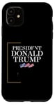 Coque pour iPhone 11 « 20 janvier 2025 : Donald Trump inauguré »