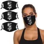 Nuberyl 3 Pieces Face Masks Skateboarding Everyday Reusable Washable Adjustable Black Cloth Balaclavas Bandana Scarf For Women Men Adult Kids Fashion Neck Gaiters