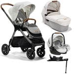 Joie Finiti Signature Flex Travel System with i-Level Recline Bundle in Oyster