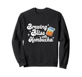 Brewing Bliss With Kombucha Home Brew Brewer Sweatshirt