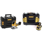 DeWalt Scie Sauteuse à Prise par le Corps Brushless XR 18V - DCS335NT-XJ - Scie sans Fil & Ponceuse Excentrique XR 18V 125mm Brushless - Appareil Électrique Sans Fil