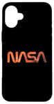 Coque pour iPhone 16 Plus Logo rétro de la NASA Mars Worm Patch Space Exploration Graphic