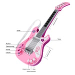 PINK Kids Bass Guitar Toy Children Light Musical Instrument Toy