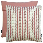 Rocco Oslo Blush Cream Woven Cushion Zig Zag Pattern 43X43CM