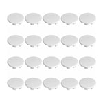 20x cache trou bouchon plastique 18 mm blanc protection trou meuble mur cloison