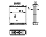 Varmeapparat register MAHLE ORIGINAL AH 75 000P