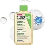 Cerave Hydrating Foaming Oil Cleanser for Normal to Very Dry Skin with Squalane,