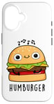 Coque pour iPhone 16 Jeu de mots drôle pour hamburger Hum-burger