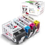 Cloak Cat Lot de 4 cartouches d'encre de rechange pour HP 920 XL 920XL compatibles avec HP Officejet 6000 6500 6500A 7000 7500A Noir/jaune/cyan/magenta)