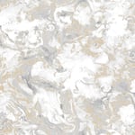 Muriva Elixir Marble Grey/Gold Metallic Wallpaper 166506