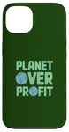 Coque pour iPhone 13 Journée de la Terre Planet Over Profit 2025