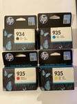 Genuine Original HP 934BK 935CMY CMYK Multipack Pritner Ink Cartridges - 2019