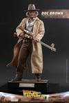 RETOUR VERS LE FUTUR 3 FIGURINE DOC BROWN 1/6 30 cm HOT TOYS Movie Masterpiece