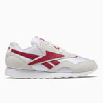 Reebok Classic Nylon Plus Mens White Trainers - Size UK 10.5