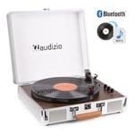 Briefcase Record Player Built-in Speakers Bluetooth, USB Vinyl to MP3, Aluminium