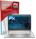 atFoliX 2x Screen Protector for Google Chromebook 14 HP clear