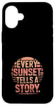 Coque pour iPhone 16 Plus Sunset Chasers Golden Hour Photographie Scénique Coucher de Soleil Vues