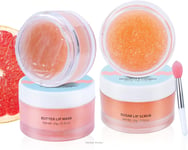 ANAiRUi Lip Scrubs Exfoliator & Moisturizer-Lip Sleeping Mask & Sugar Lip Scrub,