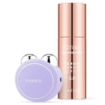 FOREO Firm & Fabulous BEAR mini Lavender + Serum Serum Serum 30ml | Appareil tonifiant visage à micro-courants | Lifting instantané du visage | Élimine le double menton | Soin visage | Coffret cadeau