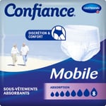 CONFIANCE MOBILE ABSORPTION 8 - Slip absorbant jetable pour incontinence urinaire, adulte. 14 pc(s)