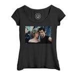 T-Shirt Femme Col Echancré John Travolta Et Olivia Newton Grease Photo De Stars Célébrités Original 4