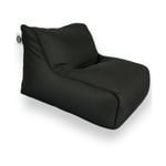 Daddy Cool fauteuil XL 100 x 90 x 70cm intérieur & extérieur flottant, déhoussable et résistant aux UV, Noir (DC10090-7)