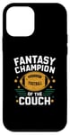 Coque pour iPhone 12 mini Fantasy Champion of the Couch Illustration de football fantaisie