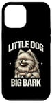 Coque pour iPhone 12 Pro Max Little Dog Big Bark Poméraniens Chien Poméranien