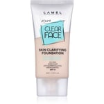 LAMEL OhMy Clear Face Foundation med fuld dækning til problemhud og fedtet hud Skygge 402 40 ml