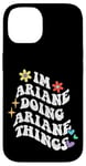 Coque pour iPhone 14 Retro Groovy Im Ariane Doing Ariane Things Funny Mother's