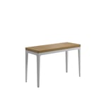 Gloster - Grid 103x 40 cm Console Table , Frame White, Teak Top - Utendørs småbord og sidebord - Henrik Pedersen - Hvit - Metall/Tre