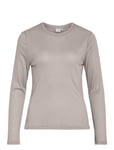 Vila Vialexia O-Neck L/S Top - Noos Grå