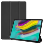 (Musta) Tablet-kotelo Samsung Galaxy Tab S5E SM-T720 T725 ohut suojus Galaxy Tab 10.5 2019 Auto Sleep PU-nahkakapselille tietokoneen kannet ja kuoret