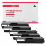 NOPAN-INK - Toners x5 - TN910 TN 910 (Noir x2 + Cyan + Magenta + Jaune) - Compatible pour Brother HL-L9310CDW L9310CDWT L9310CDWTT, MFC-L9570CDW L9570CDWT