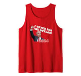 I VOTED FOR THE OUTLAW 2024 TRUMP Daddy's Home for Christmas Tank Top