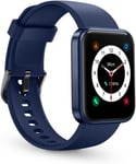 Smartee Star - Smartwatch Montre Intelligente Avec Écran Ips 1,5 Pouces (40mm), Batterie Pour 1 Semaine, 14 Modes Sport, Submersible Jusqu'à 50 Mètres, Oxymètre, Santé Féminine, Couleur Bleue