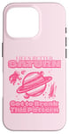 iPhone 16 Pro Space Planet Better on Saturn Pattern Pastel Cute Case