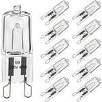 Ampoule G9 40W Pour Four Tolérance de 300°C, Ampoule Halogène G9 Dimmable Blanc Chaud, G9 Ampoules Capsule Filament 480LM 230V Lot de 10 - Svkbjroy