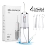 Dental Water Flosser Spotlight Waterpik Professionell Oral Irrigator Bärbar Floss Cleaner Hälsosammare tänder Vitare Rengöringsmedel White