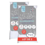 Lot de 2 Protèges Matelas Bébé Allergostop® - 60x120 cm - Contre les Punaises de Lits et les Acariens - Housse complète Imperméable