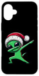 iPhone 16 Plus Christmas Dabbing Alien Santa Hat Dab Pose Case