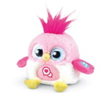 VTech - LoLibirds Rose, Peluche Interactive Oiseau à Poser sur l'Épaule, Yeux Lumineux Multicolores, Compagnon Câlin Qui Répète et Change la Voix, Cadeau Enfant de 4 Ans à 10 Ans - Contenu en Français