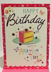 Happy Birthday Greeting Card Woman - Cake by Design Studio