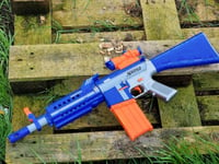 NERF Bullet Soft Foam Dart Gun Fortnite REAL LASER LMG Warzone Blaster Toy UK