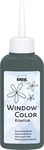 KREUL 42771 - Window Color peinture de contour, gris 80 ml, pour une meilleure délimitation des motifs, pour les surfaces lisses comme le verre, les miroirs et les carreaux